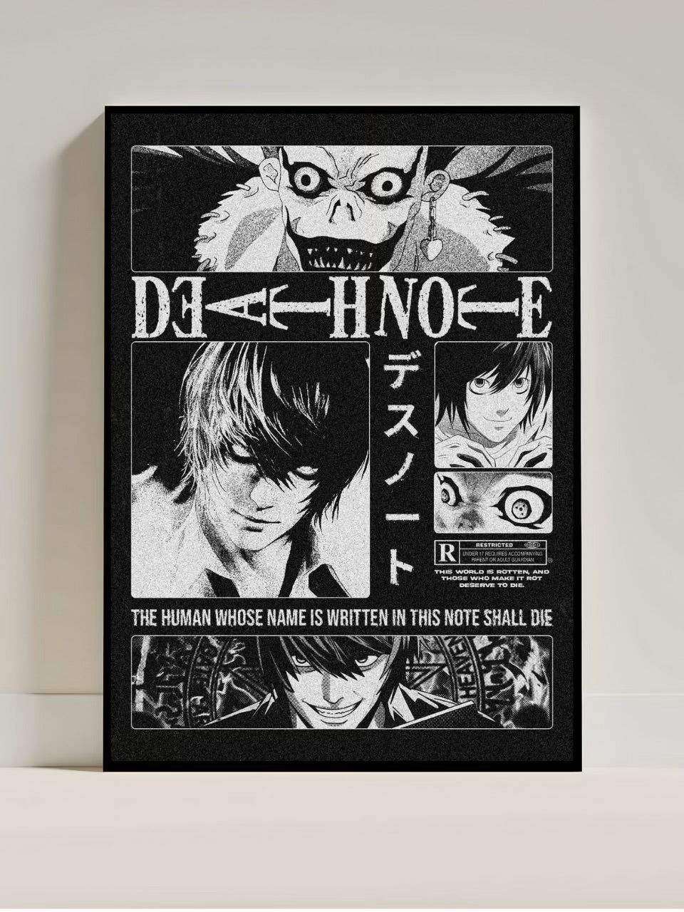 Death Note Poster – Anime Wall Art for Bedroom & Gaming Room - Inkspire