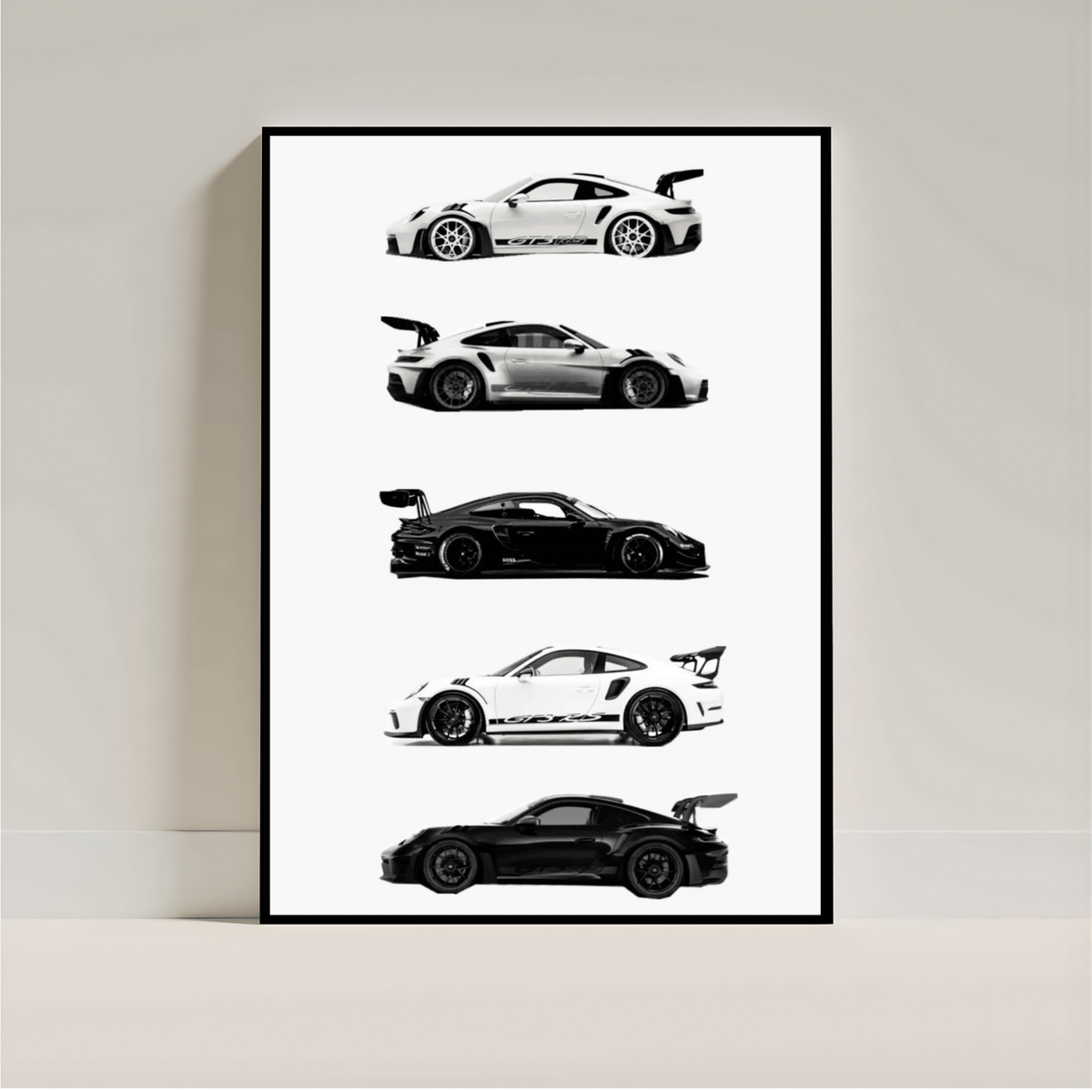 Porsche Wall Art Poster | Luxury Car Print | Aesthetic Automotive Room Deco - Inkspire