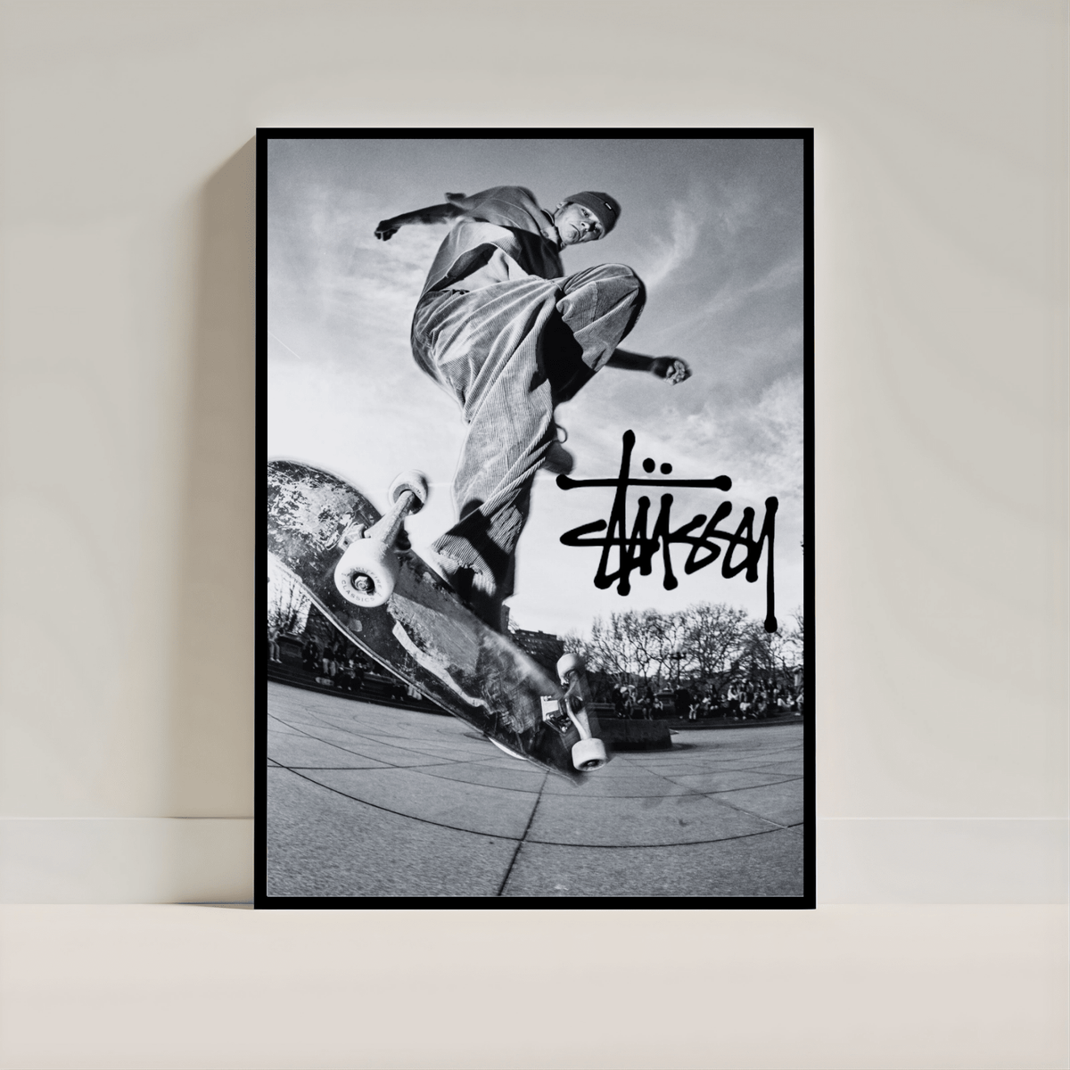 Stüssy Skateboard Poster | Streetwear Skater Wall Art | Aesthetic Room Decor - Inkspire