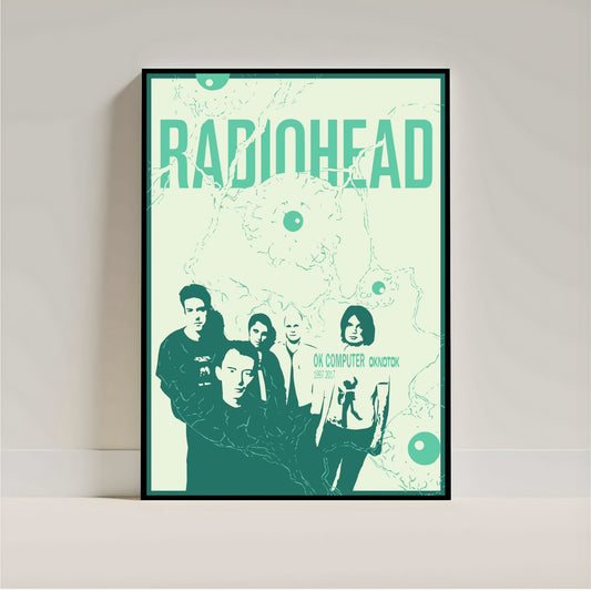 Radiohead Poster – Alternative Rock Wall Art for Bedroom & Studio