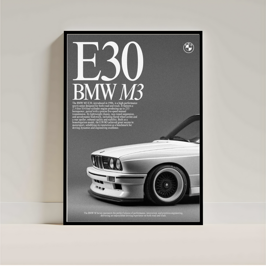 BMW Poster – Luxury Car Wall Art for Bedroom & Office