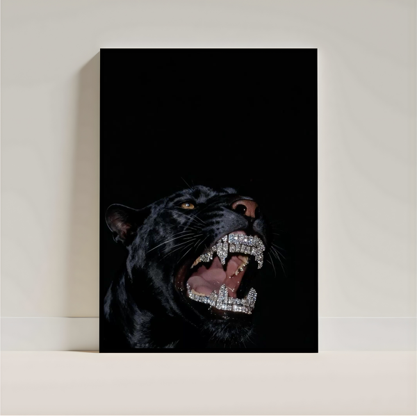 Panther Poster | Luxury Animal Wall Art | Dark Aesthetic Room Decor