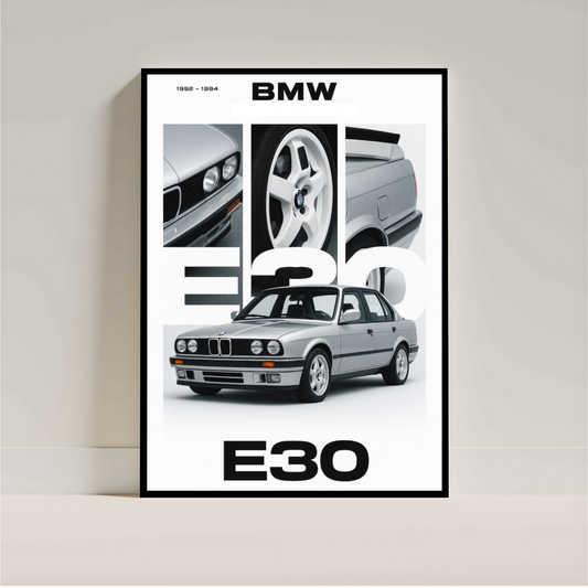 BMW Poster – Luxury Car Wall Art for Bedroom & Office