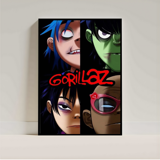 Demon Days Poster | Gorillaz Wall Art | Aesthetic Music Room Decor