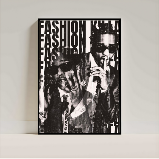 A$AP Rocky Poster | Aesthetic Rap Wall Art | Streetwear Room Decor