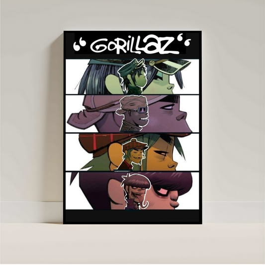Demon Days Poster | Gorillaz Wall Art | Aesthetic Music Room Decor