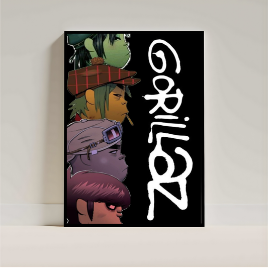 Demon Days Poster | Gorillaz Wall Art | Aesthetic Music Room Decor