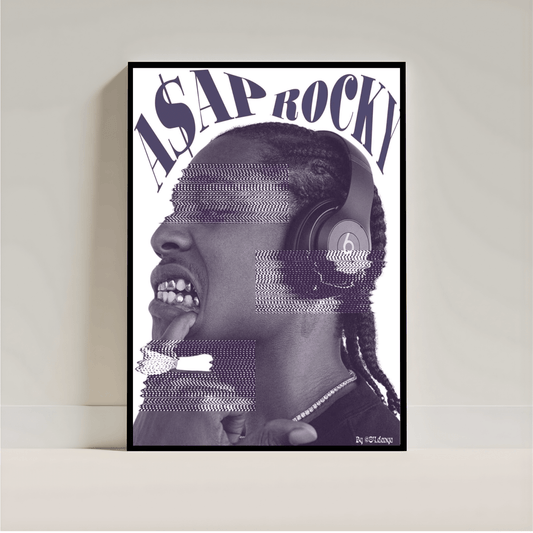A$AP Rocky Poster | Aesthetic Rap Wall Art | Streetwear Room Decor - Inkspire