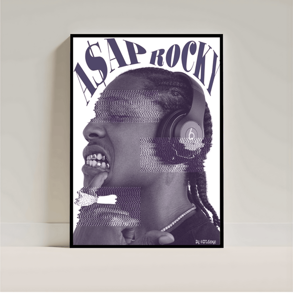 A$AP Rocky Poster | Aesthetic Rap Wall Art | Streetwear Room Decor - Inkspire