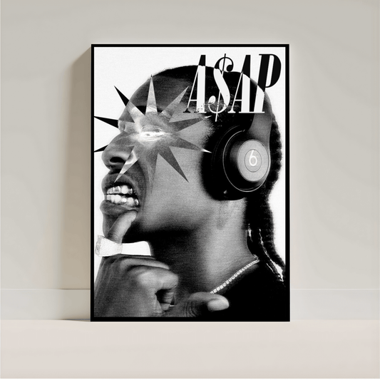 A$AP Rocky Poster | Aesthetic Rap Wall Art | Streetwear Room Decor - Inkspire