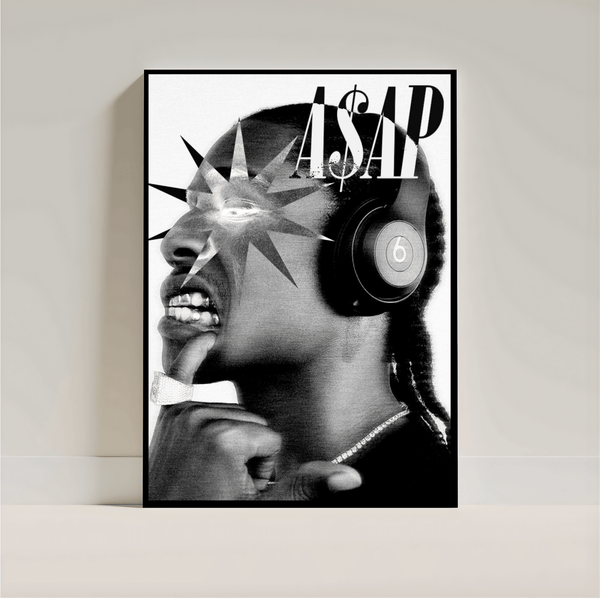 A$AP Rocky Poster | Aesthetic Rap Wall Art | Streetwear Room Decor - Inkspire