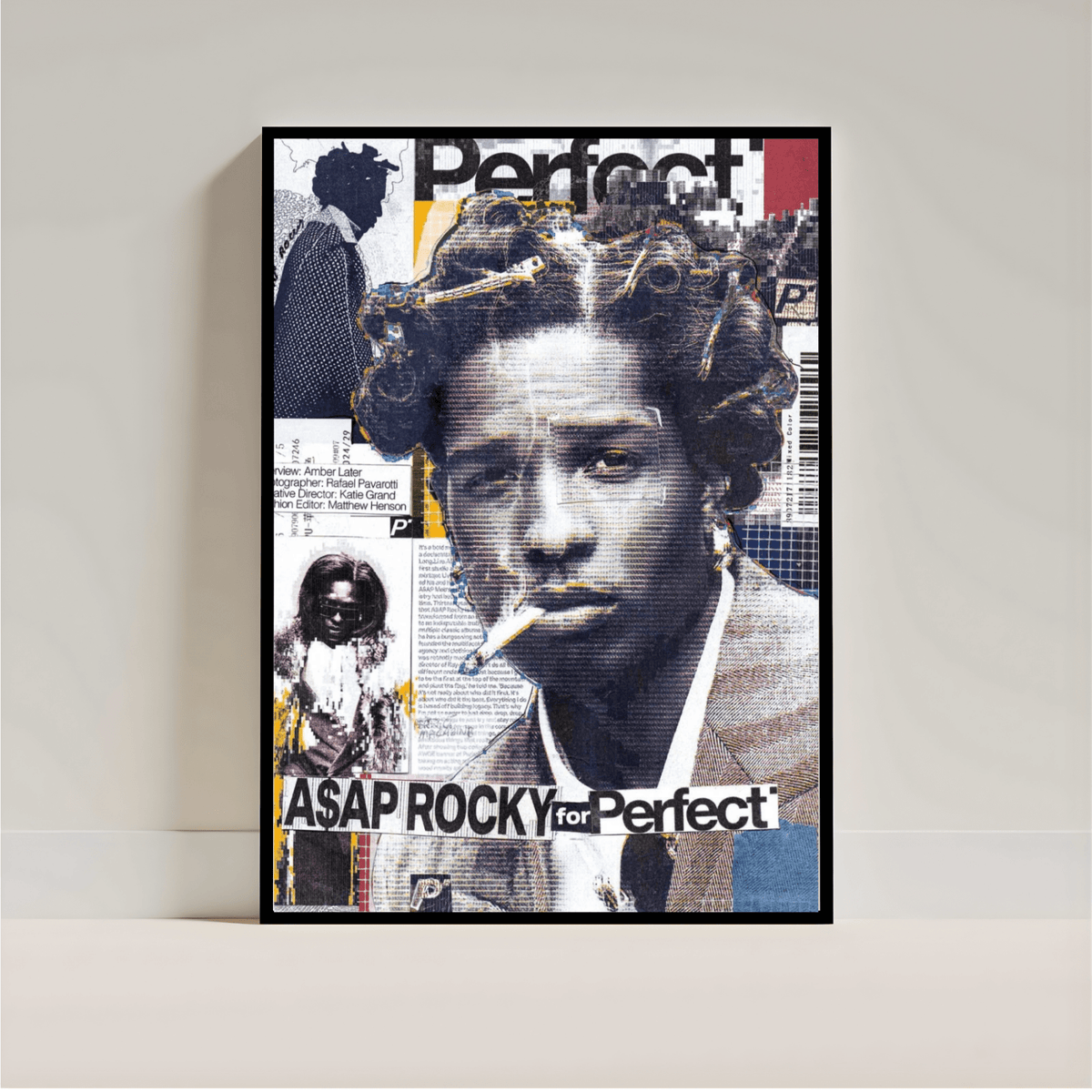 A$AP Rocky Poster | Aesthetic Rap Wall Art | Streetwear Room Decor - Inkspire