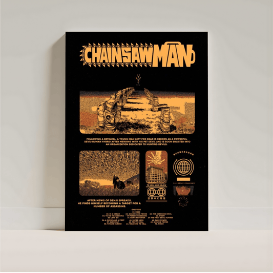 Chainsaw Man Poster | Anime Wall Art | Aesthetic Manga Room Decor Print - Inkspire
