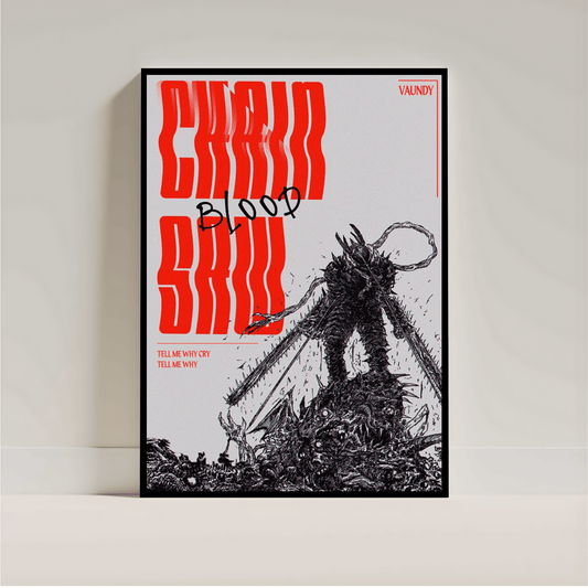 Chainsaw Man Poster | Anime Wall Art | Aesthetic Manga Room Decor Print - Inkspire