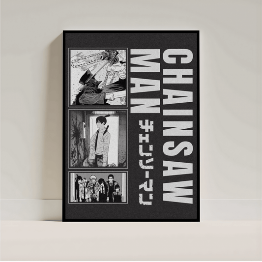 Chainsaw Man Poster | Anime Wall Art | Aesthetic Manga Room Decor Print - Inkspire