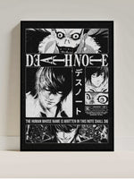 Death Note Poster – Anime Wall Art for Bedroom & Gaming Room - Inkspire