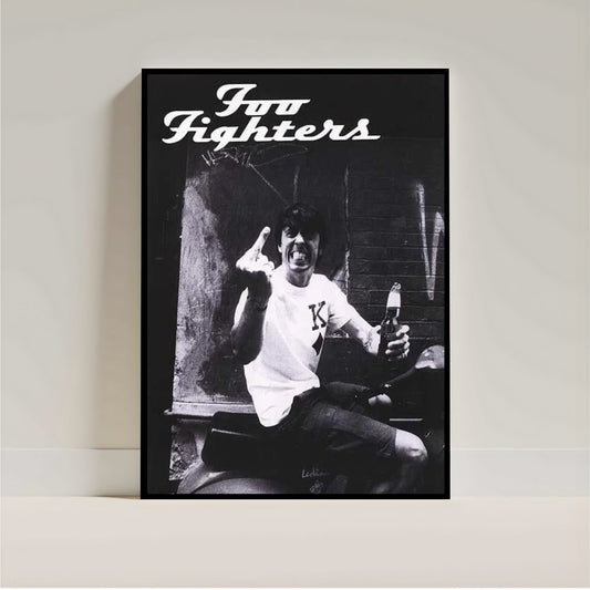 Foo Fighters Poster | Rock Band Wall Art | Aesthetic Music Room Decor - Inkspire