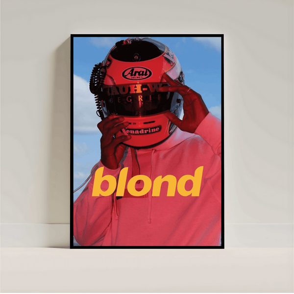 Frank Ocean Blonde Poster – Minimal Album Cover Wall Art - Inkspire