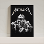 Metallica Poster – Minimalist Heavy Metal Wall Art | Premium Aesthetic Print - Inkspire