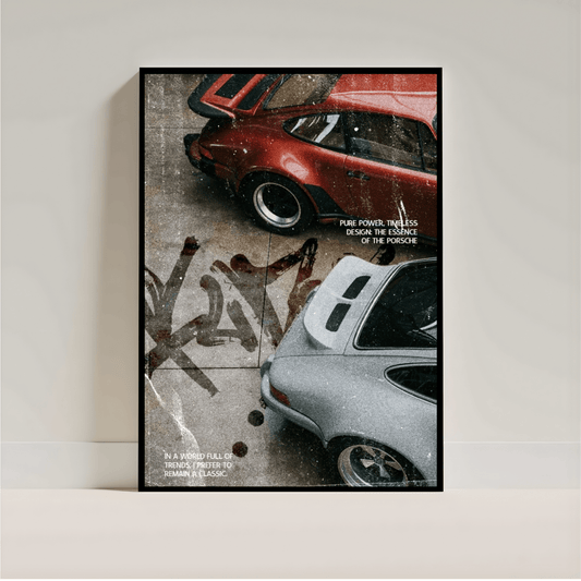 Porsche Wall Art Poster | Luxury Car Print | Aesthetic Automotive Room Deco - Inkspire