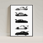 Porsche Wall Art Poster | Luxury Car Print | Aesthetic Automotive Room Deco - Inkspire