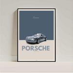 Porsche Wall Art Poster | Luxury Car Print | Aesthetic Automotive Room Deco - Inkspire