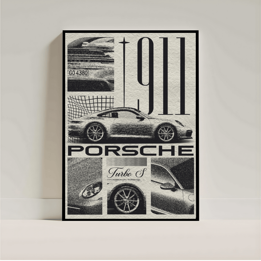 Porsche Wall Art Poster | Luxury Car Print | Aesthetic Automotive Room Deco - Inkspire