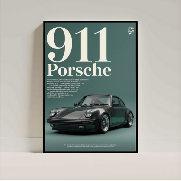 Porsche Wall Art Poster | Luxury Car Print | Aesthetic Automotive Room Deco - Inkspire