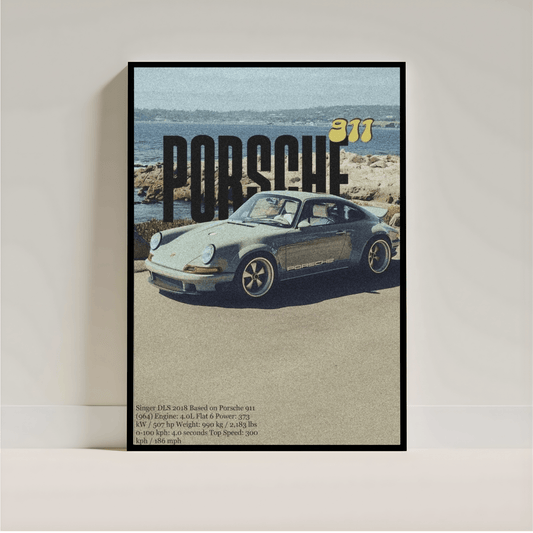 Porsche Wall Art Poster | Luxury Car Print | Aesthetic Automotive Room Deco - Inkspire
